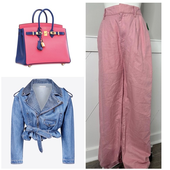 GAP LINEN PLEATED PANTS/ NWT / SIZE 8 - Picture 3 of 11